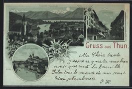 Mondschein-Lithographie Thun, Hauptgasse