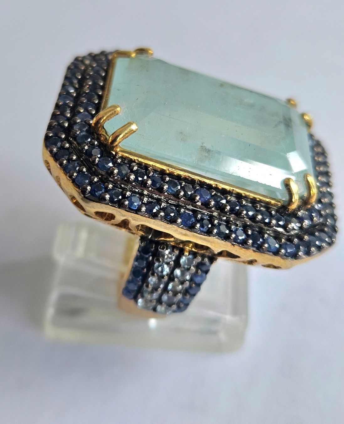 Anelli: Ring Aquamarin Safir 57 – Nuovo (secondo la descrizione) da Zürich venduto da Bieter04 2