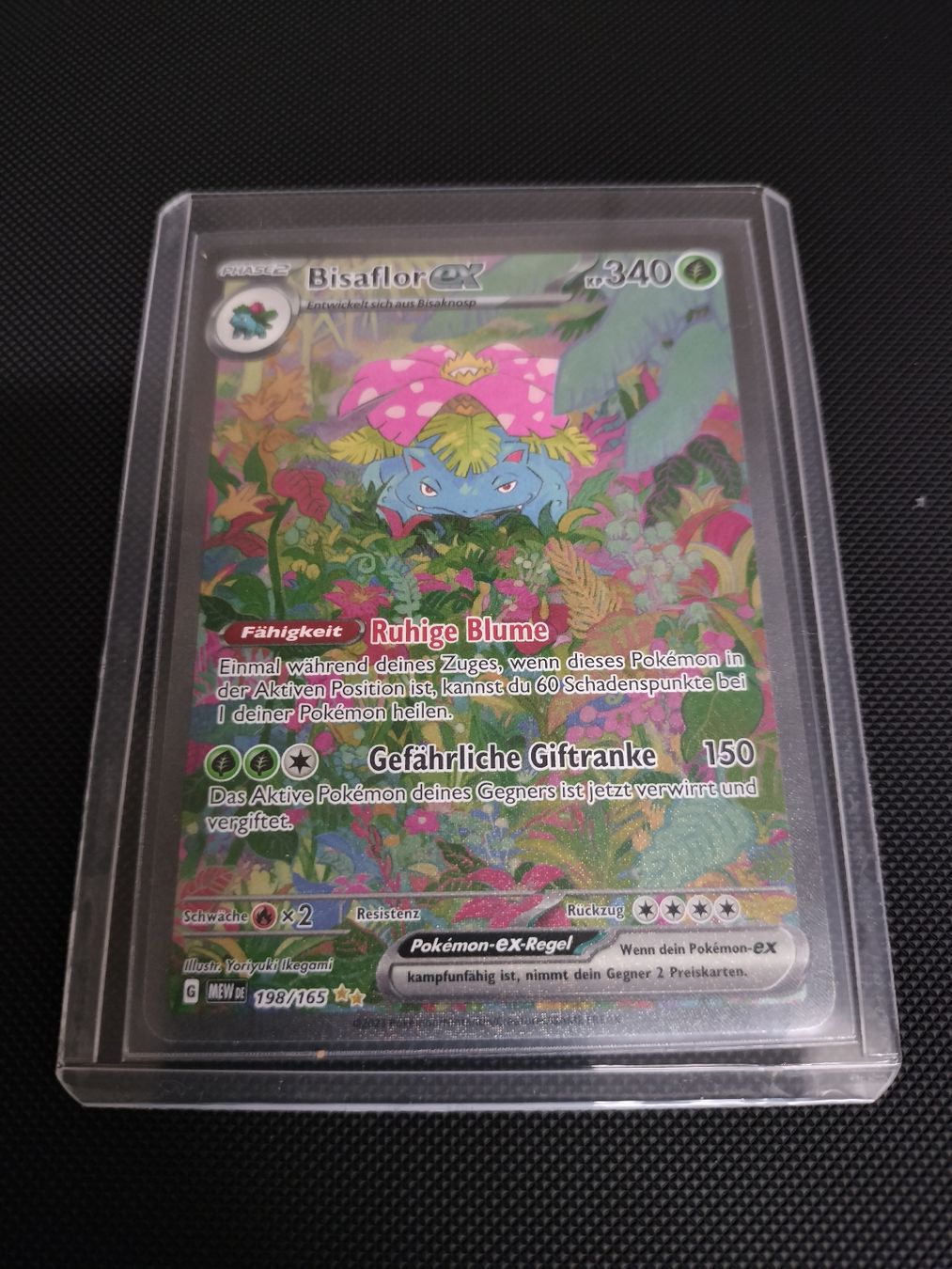 Florizarre Ex (Bisaflor Ex) 198/165 – Alternative Pokémon Gallery Karte, Inkl. Französischer Myboost-Box Mit 10 Karten Aus Scarlet & Violet 3.5, Exklusiv