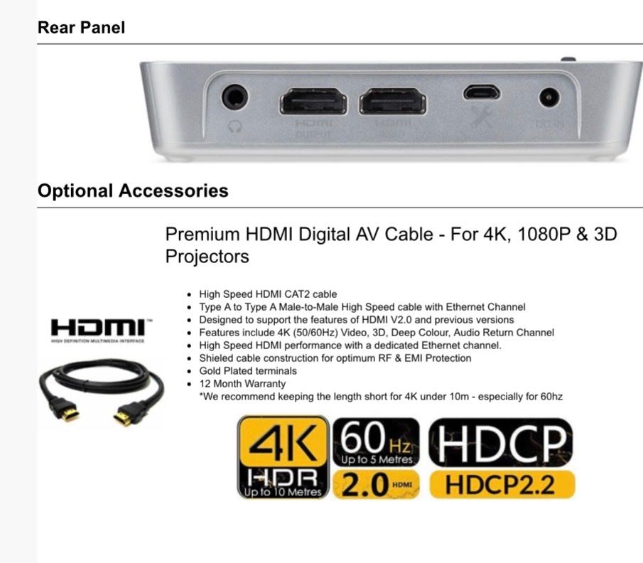 Acer Proiettori: Mini Bimer Acer Série C – Usato da Bévilard venduto da min_Bron 2
