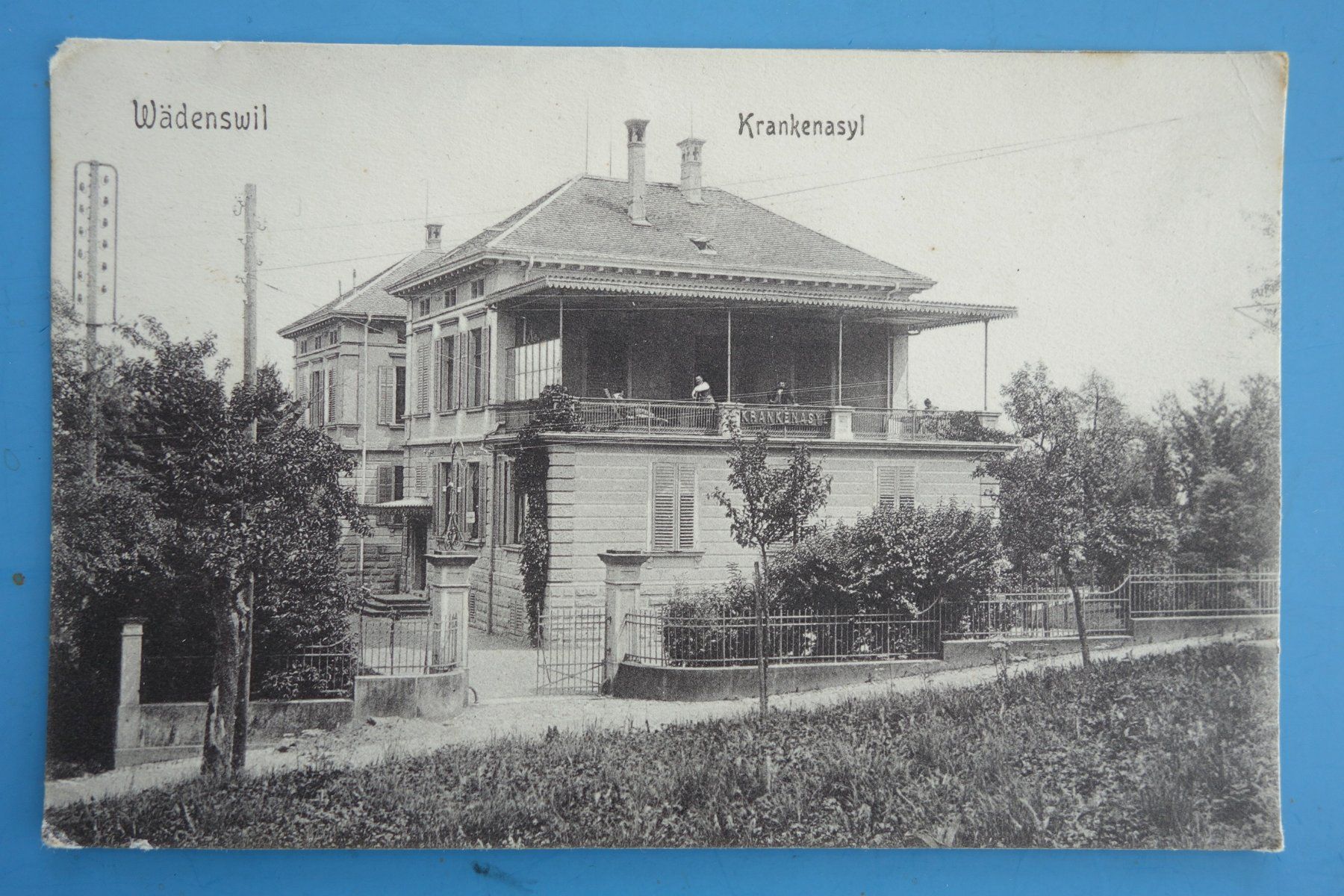 Cartes postales: WÄDENSWIL - ehemaliges  Krankenasyl - 1909 – D'occasion à Ibach par Ibanto