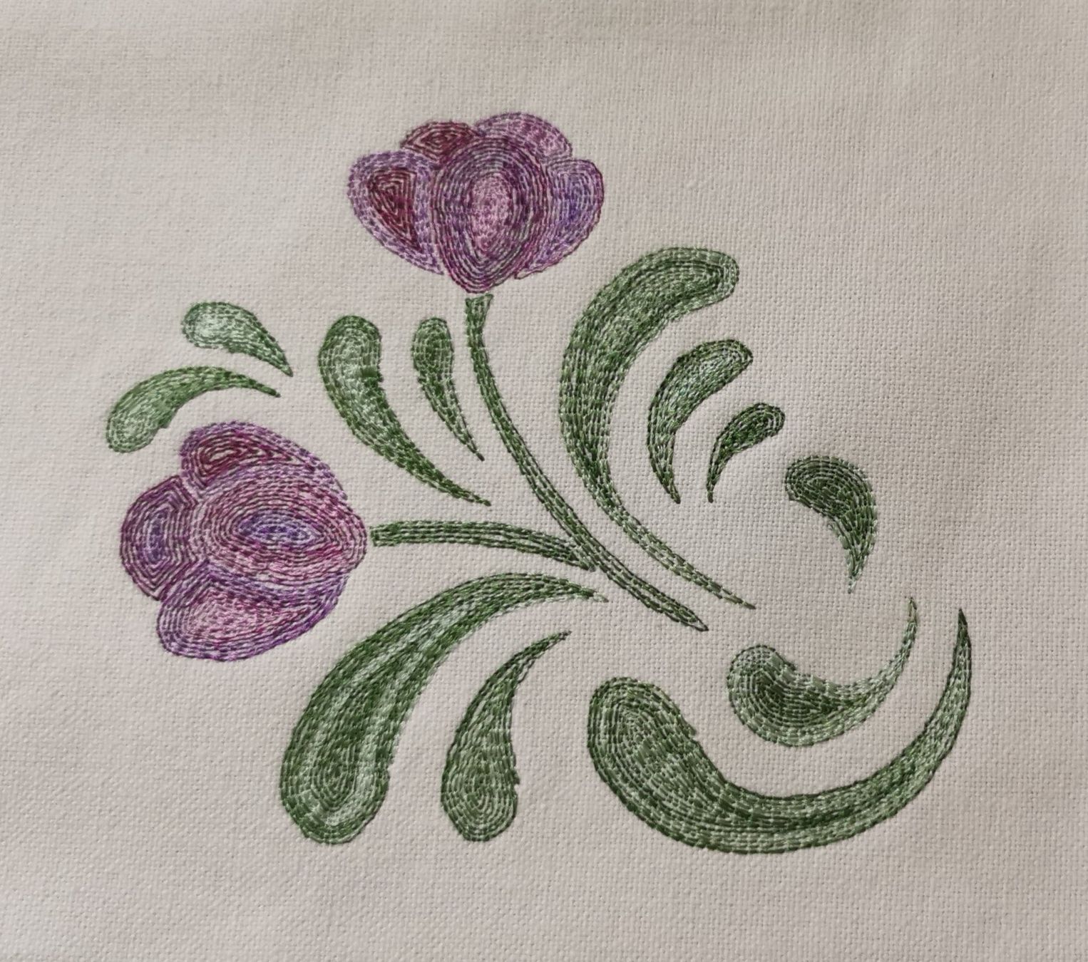 Sottobicchieri: 4 mit Blumenmuster bestickteTischsets – Nuovo (secondo la descrizione) da Birsfelden venduto da dsc_f8gx