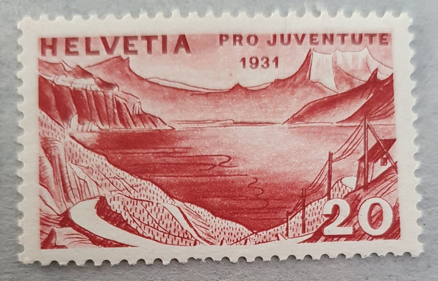 Tutti i francobolli: Pro Juventute 1931 Retouche bei der 2 – Usato da Balgach venduto da SIMEON27 3