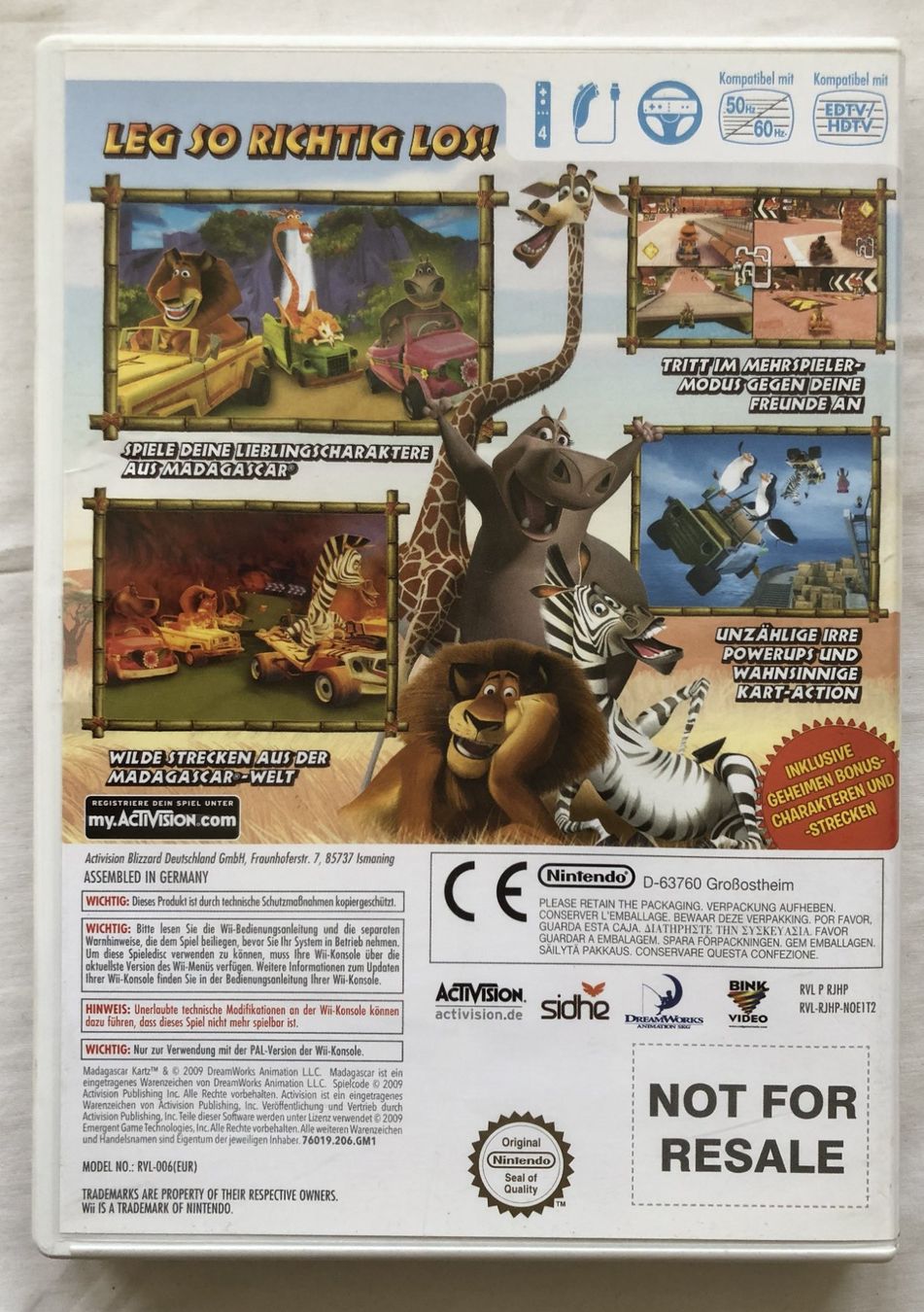Nintendo Giochi: Nintendo Wii - MADAGASCAR KARTZ – Usato da Schaffhausen venduto da durruti 2