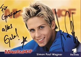 Simon-Paul Wagner Autogramm signiert Foto 10x15cm