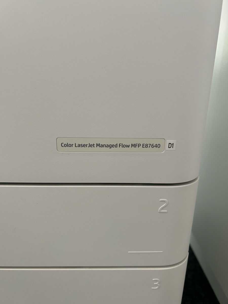 Hewlett Packard Stampanti: Color LaserJet Managed Flow MFP E87640 – Usato da Hochdorf venduto da Lau_Adm 4