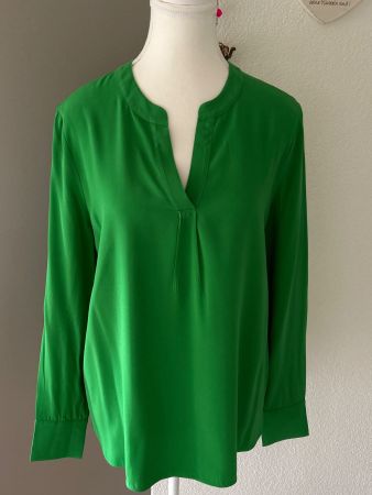 Herzen's Angelegenheit Langarm Blusenshirt grün