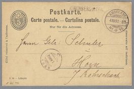1892, GS, STAB-0 KIRCHBERG (BERN), SELTEN