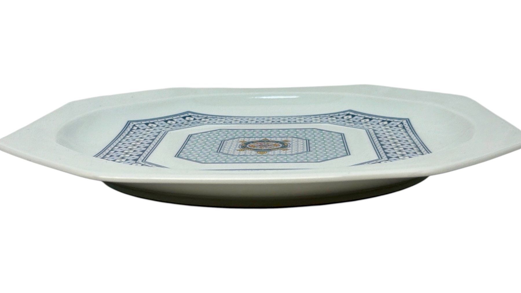 Bernardaud Piatti di portata: Plat de service octogonal Bernardaud Limoges "Galapagos" – Usato da Cossonay-Ville venduto da PassionDuPasse 5