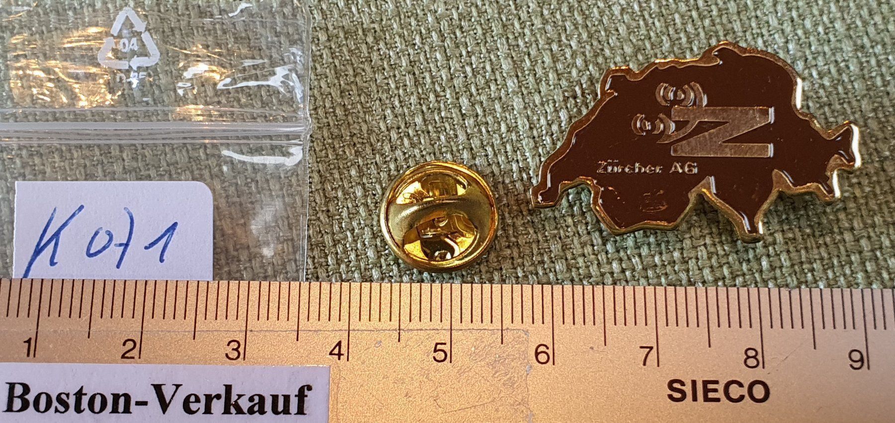 Broschen & Nadeln: K071 - Pin Z Zürcher AG – Gebraucht aus Reinach BL von Boston-Verkauf 1