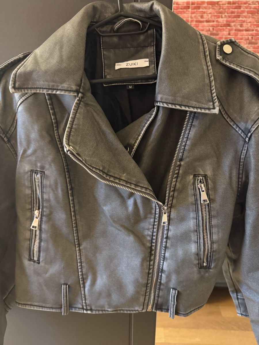 Giacche: Leather grey jacket biker – Nuovo (secondo la descrizione) da Hausen AG venduto da nik_9sg2 1