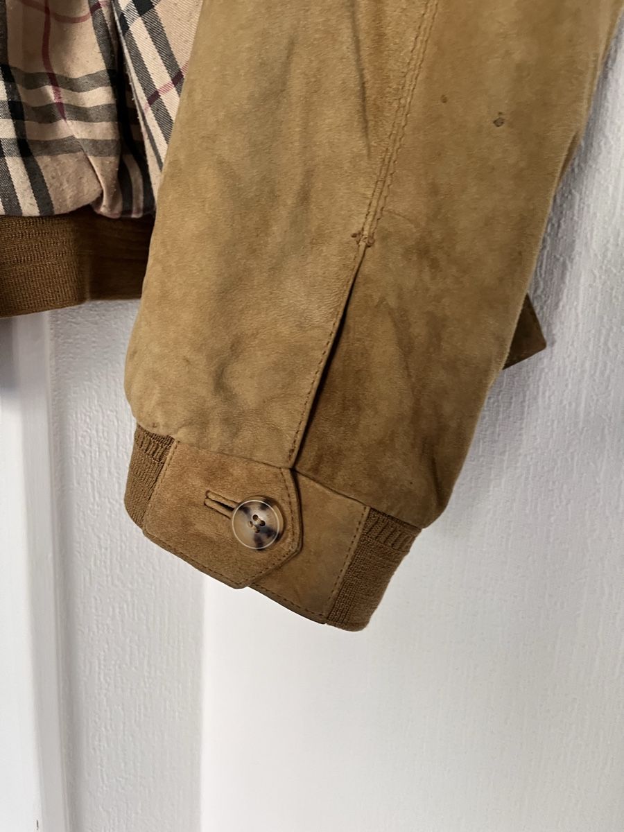 Burberry Vestes: Burberry Bomber Jacket Suede Brown Size XL – D'occasion à Lausanne par Danash 1