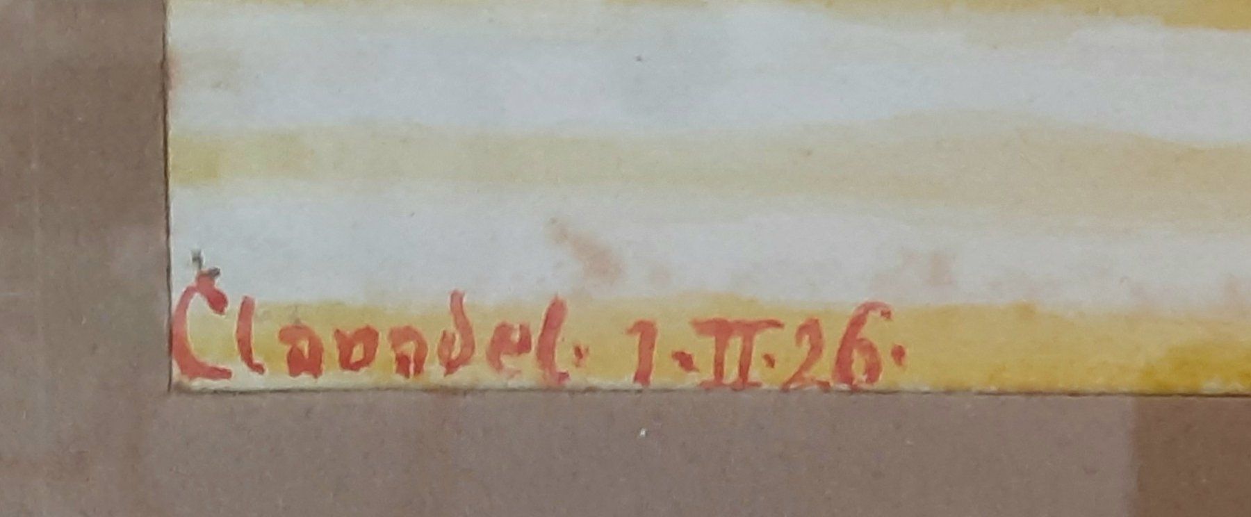 Dipinti: Gemälde Davos 1926 monogrammiert – Usato da Arbon venduto da torso444 2
