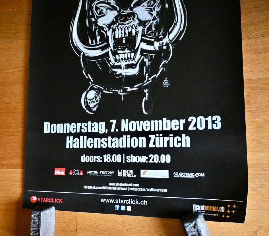 Schallplatten: Orginal Konzert MOTORHEAD Plakat 2013 Format 59 x 42cm – Gebraucht aus Pfaffhausen von mono_rec 7