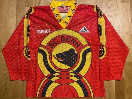 SC BERN # 9 HORAK TRIKOT SCB 1990 MAILLOT BLACKY JERSEY XL