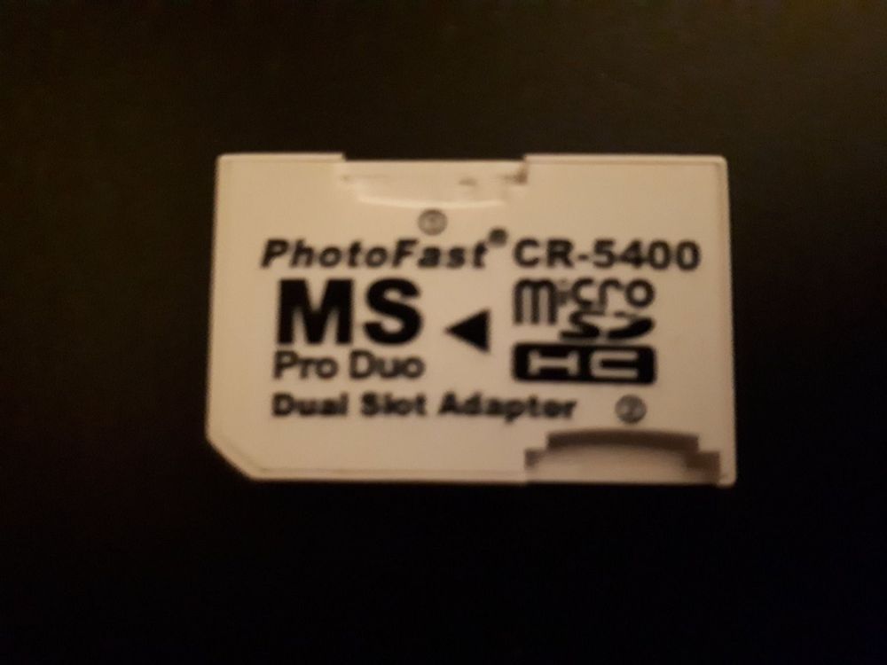 Photo Fast Pro Duo Dual Slot SD Card Adapter für Sony PSP (Neu (gemäss ...