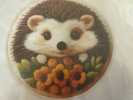 Filzen-Wollfilz-Filzmalerei-Stichinseln-Handgemacht-Igel