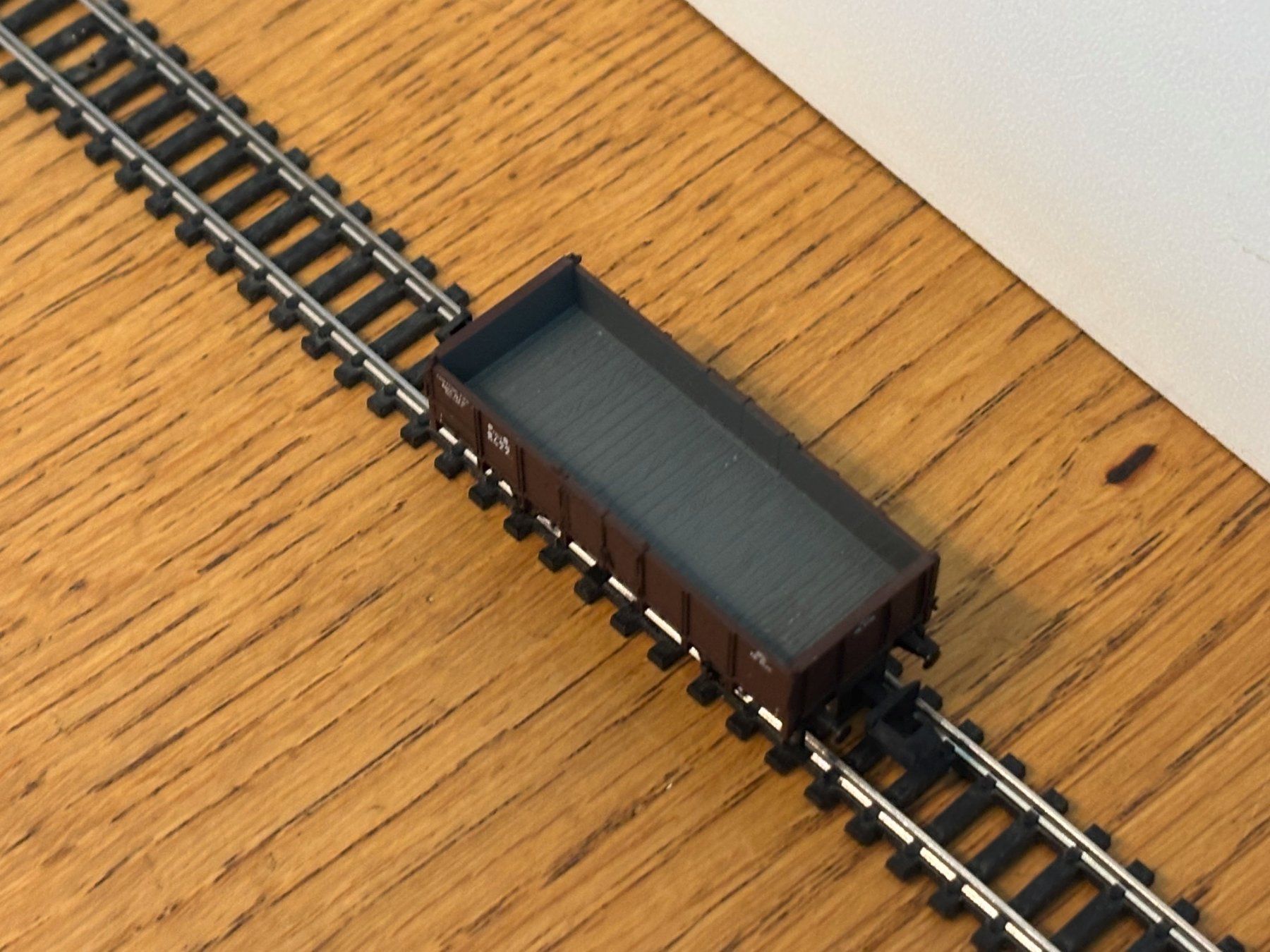 Modelleisenbahnen: *e1362: Güterwagen, flach (Spur N) – Gebraucht aus Birsfelden von Birs_25 3