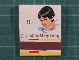 Altes Zündholz Briefchen (vollständig), Mary Long Zigaretten