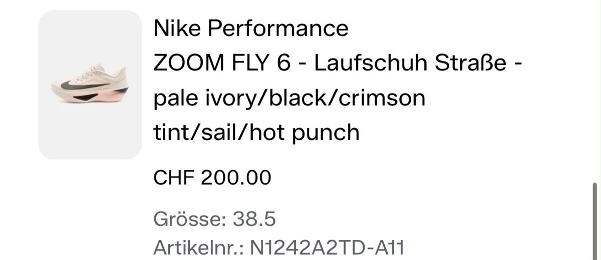 Nike Scarpe da donna: Nike Performance ZOOM FLY 6 - Laufschuh – Nuovo (secondo la descrizione) da Recherswil venduto da Aki_05 4