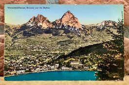 1937 - VIERWALDSTÄTTERSEE Brunnen & die Mythen