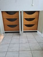 Magnifique buffet vintage blanc 4 portes + étagères coulissa