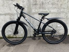 24 Zoll Mountainbike Kinderfahrrad Shimano SCHWARZ GLANZ NEU