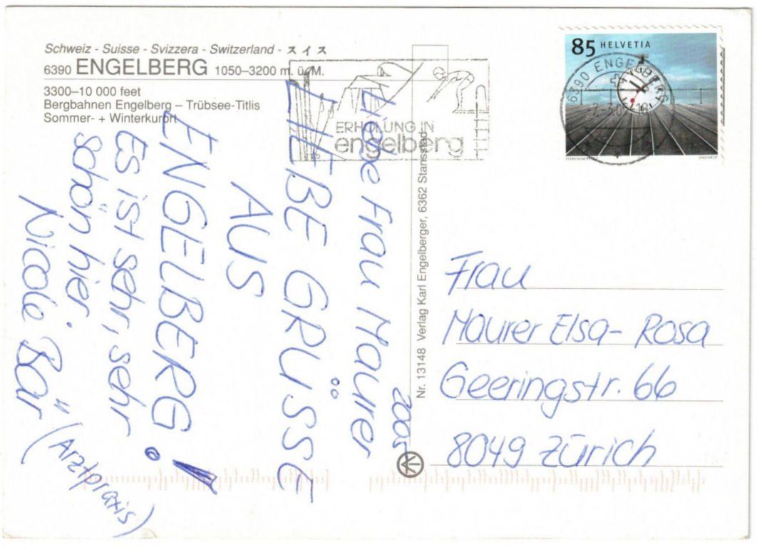 Ansichtskarten: Engelberg - 2 Bild AK – Gebraucht aus Binningen von Mountainrider 1