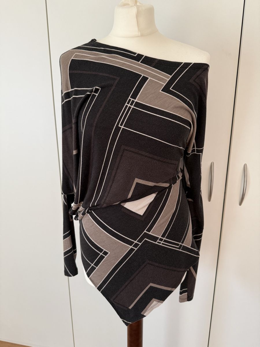 Camicette: Women’s brown patterns blouse - size S – Usato da Fischbach-Göslikon venduto da Vera2109