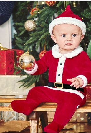 Weihnachtsanzug für Babys – Größe 86 (12-18 Monate) 🎅🎄