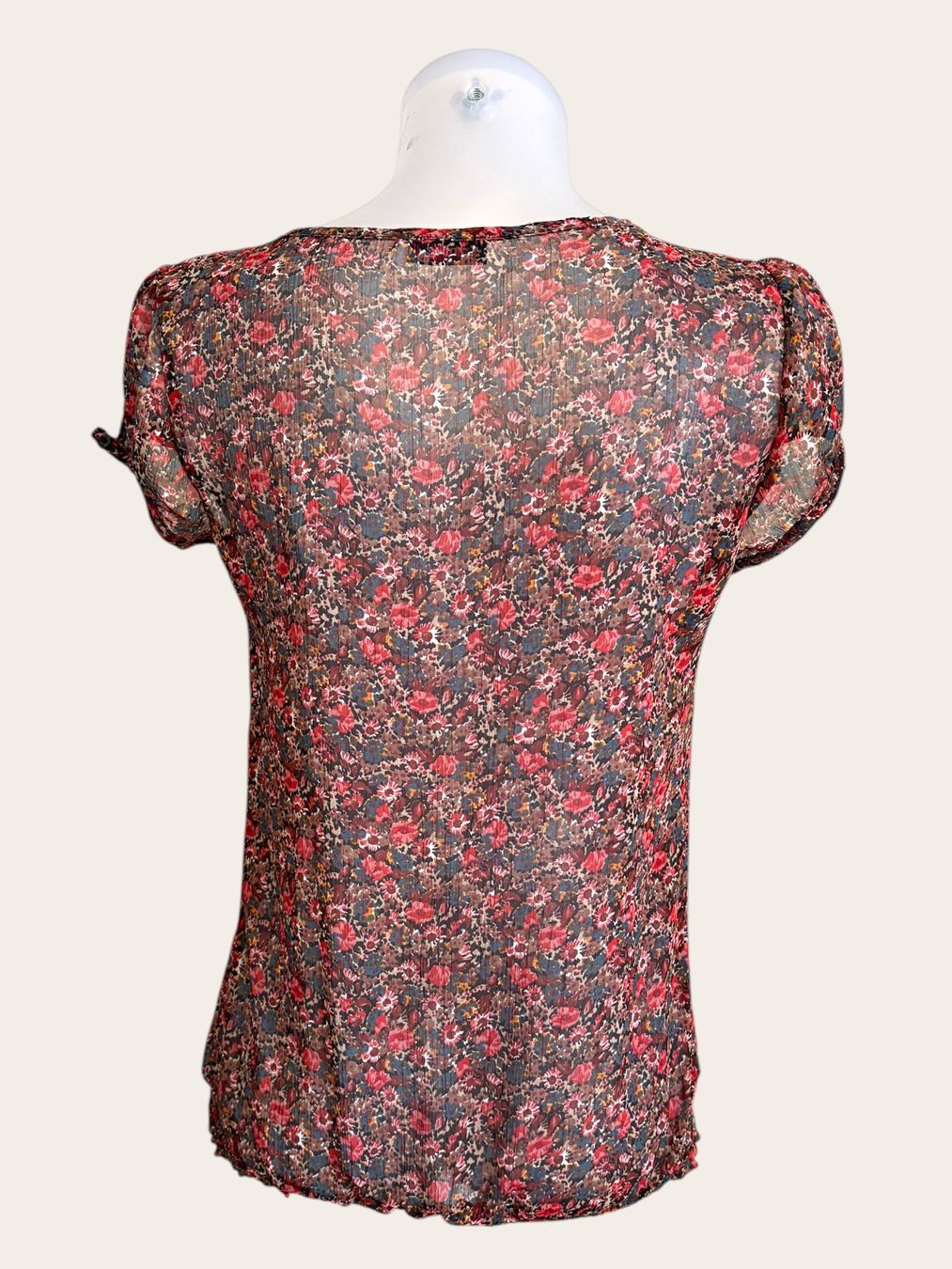 Pimkie Camicette: Blusentop- Shirt mit Blumenmuster, Gr. S – Usato da Basel venduto da Nofretete39 3
