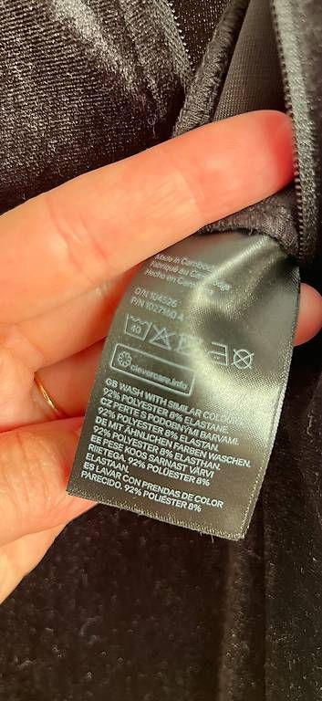 Tute: Samt-Jumpsuit 36/38 in schwarz  – Usato da Basel venduto da Findus78 3