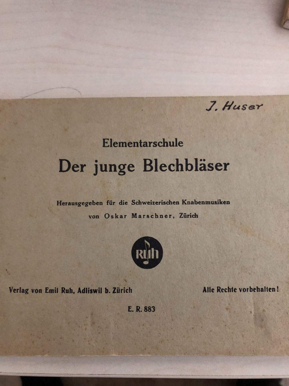 Libri: Elementarschule Der junge Blechbläser – Usato da Erlen venduto da astra2013