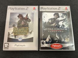 Medal of Honor PS2: Frontline & Vanguard, sehr guter Zustand