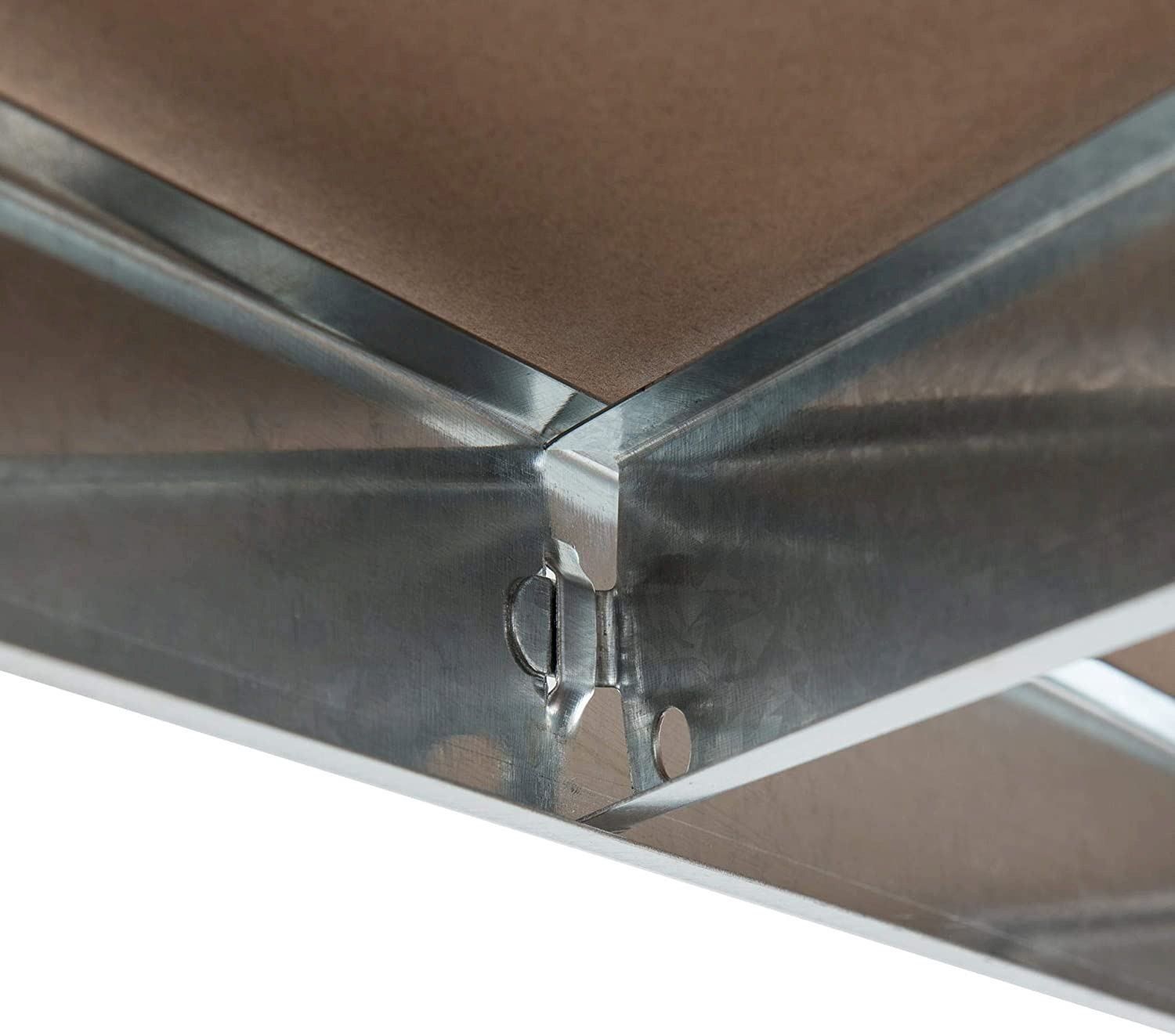 Altro per stoccaggio & trasporto: ESTEXO Metall Steckregal Set 180cm – Nuovo e nell'imballaggio originale da Bottighofen venduto da zaap 4