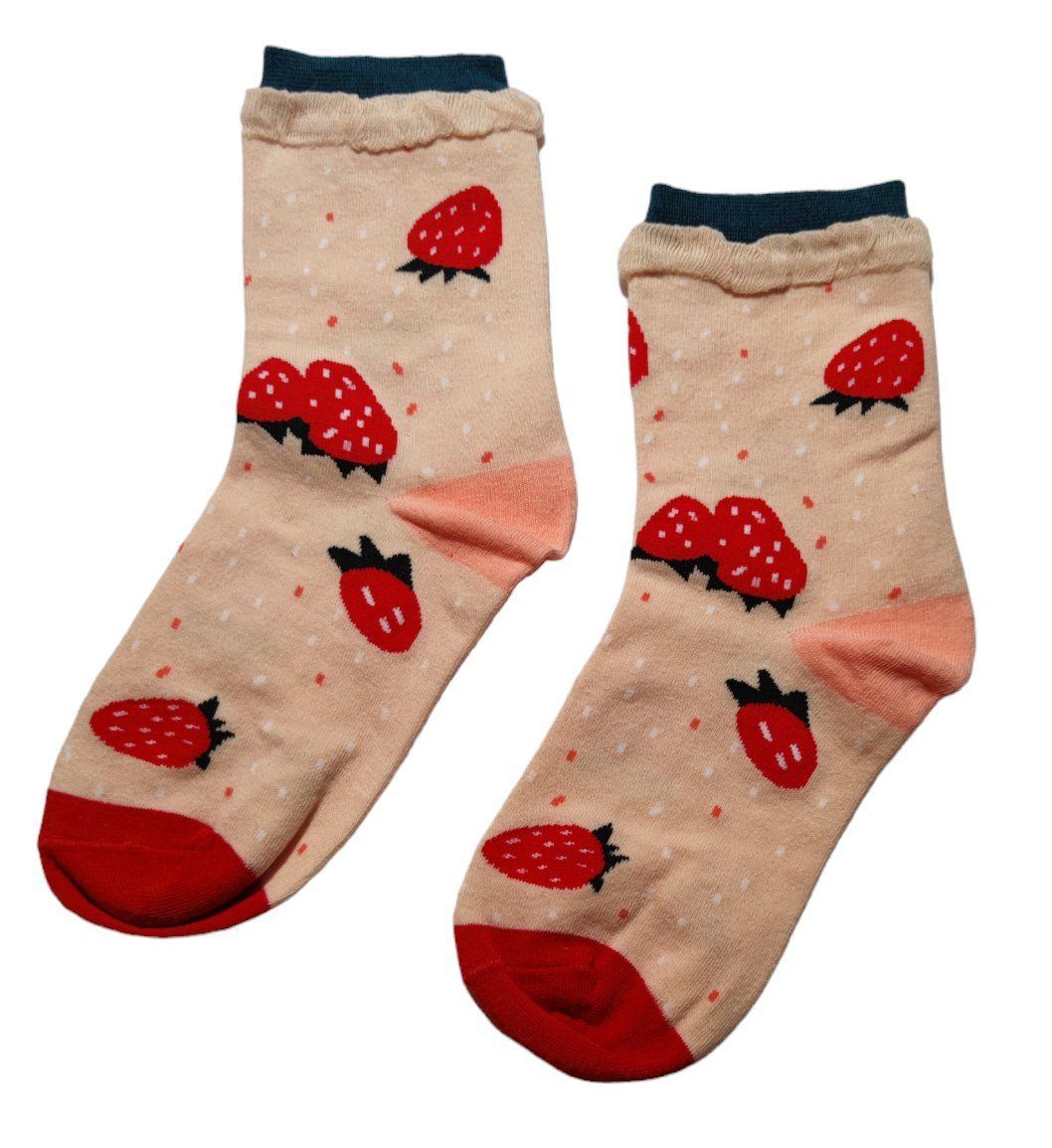 Calze: Sneaker-Socken Erdbeeren / Strawberries – Nuovo e nell'imballaggio originale da Zürich venduto da amysmith 1