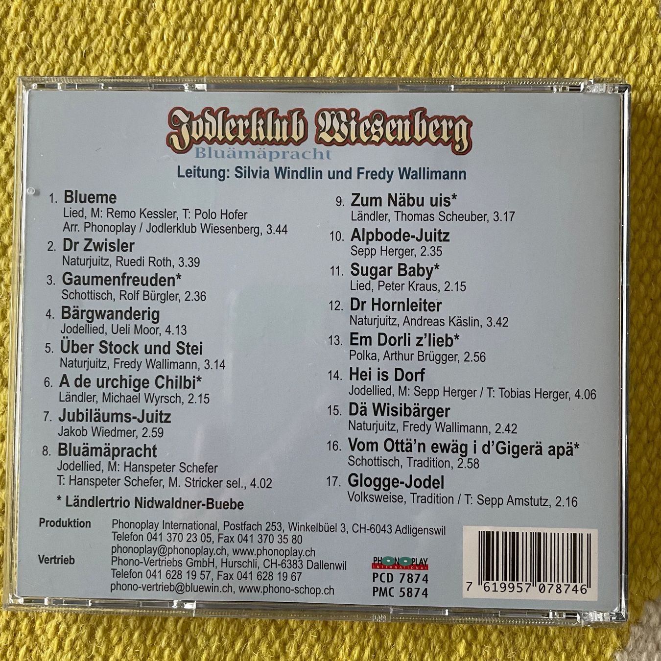 CDs: JODLERKLUB WIESENBERG-BLUÄMÄPRACHT – D'occasion à Rorschacherberg par CD-Roli 1