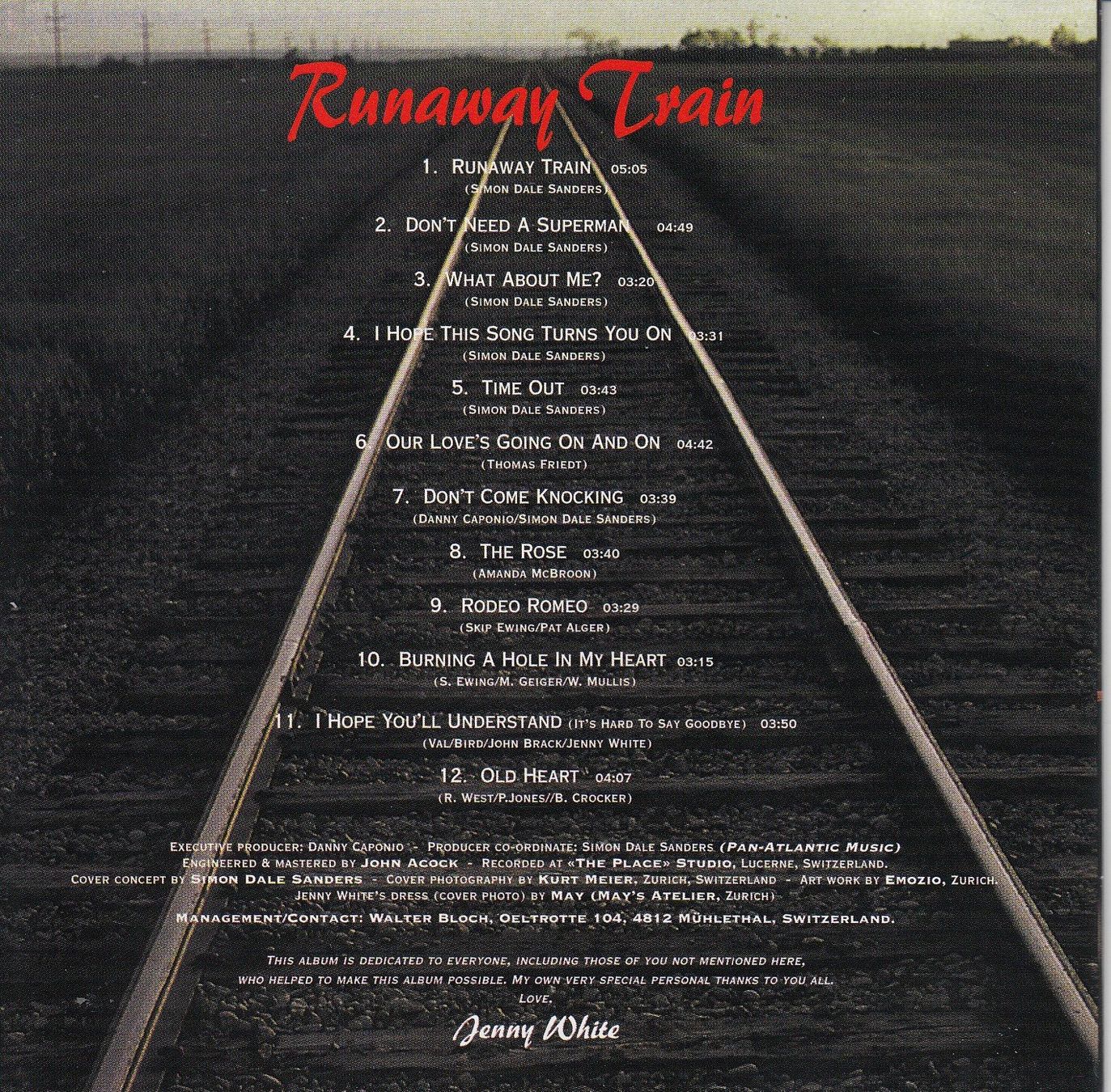 CD: CD Jenny White Runnaway Train mit Autogramm – Nuovo (secondo la descrizione) da Spreitenbach venduto da Turbo_1105 2