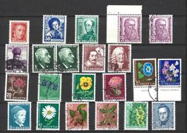 BRIEFMARKEN - SCHWEIZ - SAMMLUNG JUVENTUTE VON 1927 - 1981