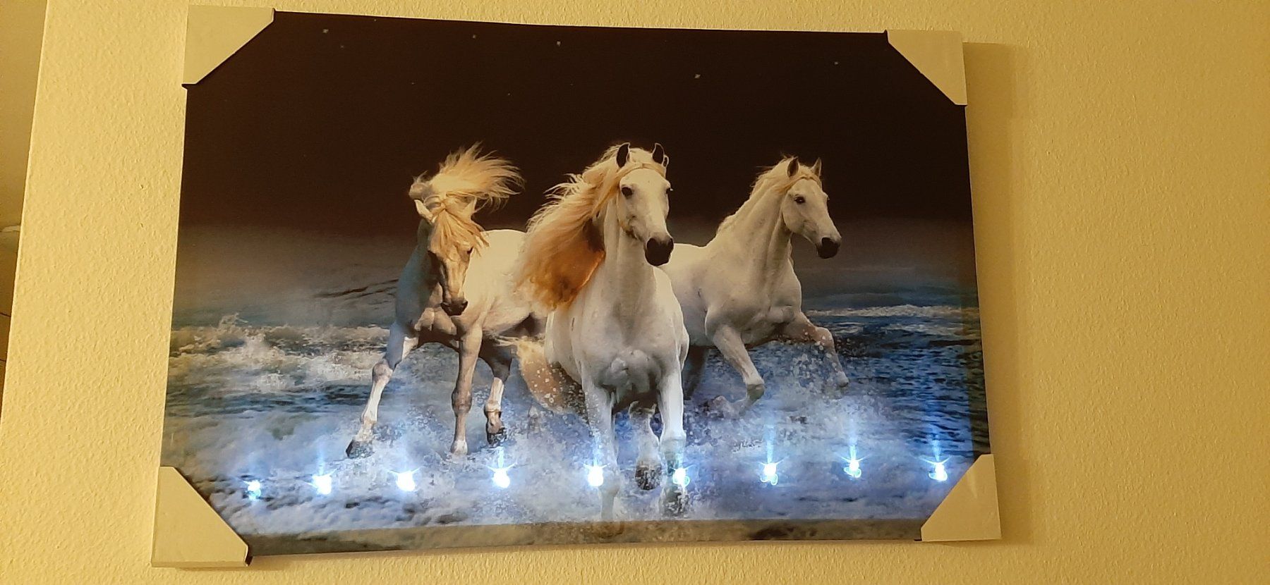 Poster & Bilder: LED Art The with horses Kunstbild gross – Neu und originalverpackt aus Kilchberg ZH von ruedi34 1