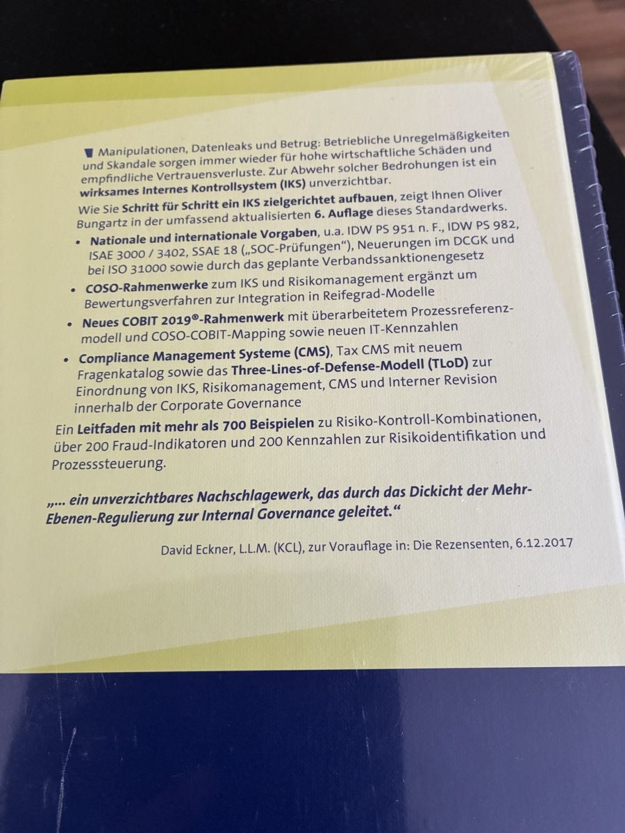 Bücher: Handbuch Internet Kontrollsystem ( IKS) – Neu und originalverpackt aus Unterengstringen von Cipsi 1