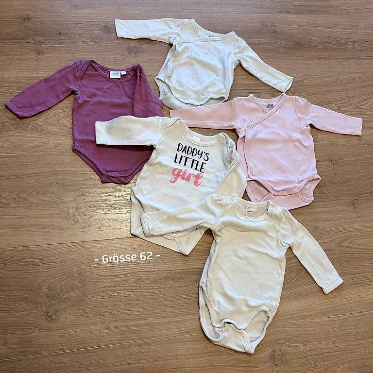 Biancheria intima: 5 Langarm-Bodys Grösse 62 – Usato da Kägiswil venduto da mau90