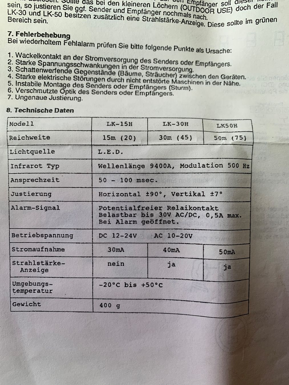 Componenti elettronici: Lichtschranke Garrison LK 30 H, 30m Aussen – Nuovo (secondo la descrizione) da Wildegg venduto da Elefant42 2