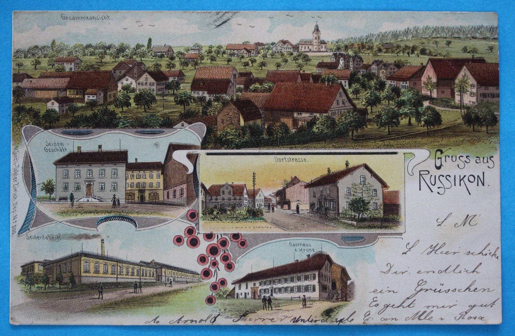 Cartoline postali: RUSSIKON LITHO AK – Usato da Lotzwil venduto da pirolh