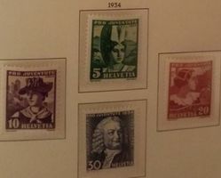 1934, Nr. J69-72, Pro Juventute Satz,  postfrisch