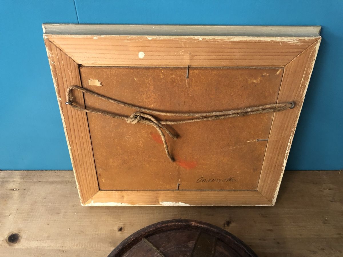 Dipinti: Gemälde Bild Boote am See im Schnee von Andenmatten? – Usato da Malters venduto da WerkstattBurch 5