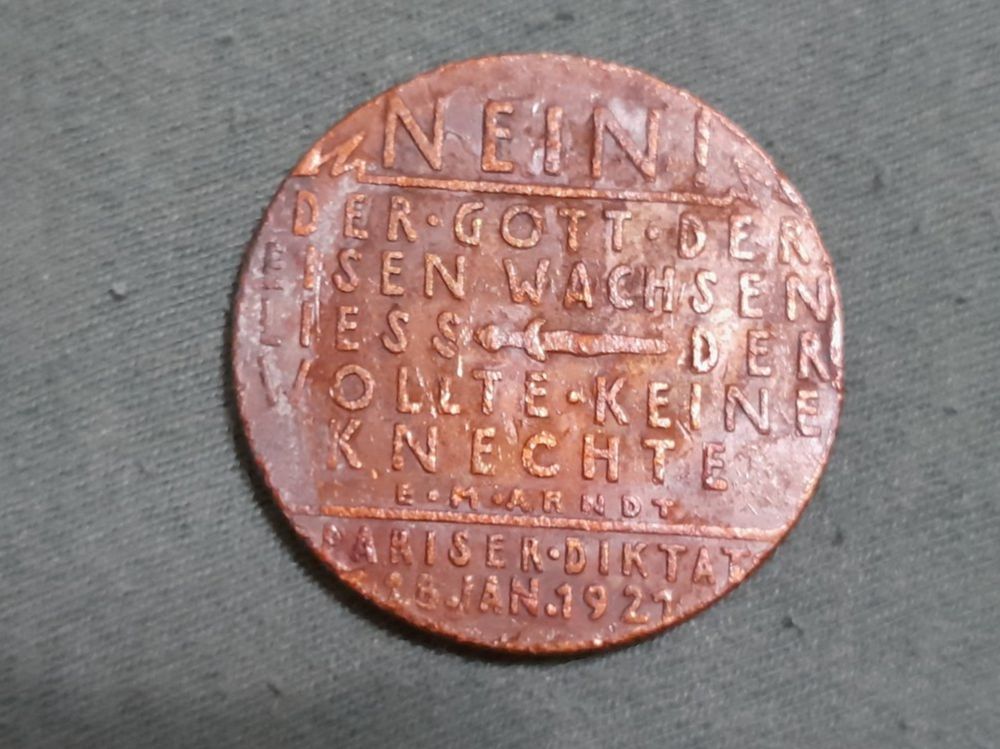 Medaillen: 2 German Medals 1920+1921, 36mm – Neu (gemäss Beschreibung) aus Aarau von Reto_BA_01 5
