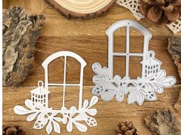 Neue Stanzschablone winterliches Fenster
