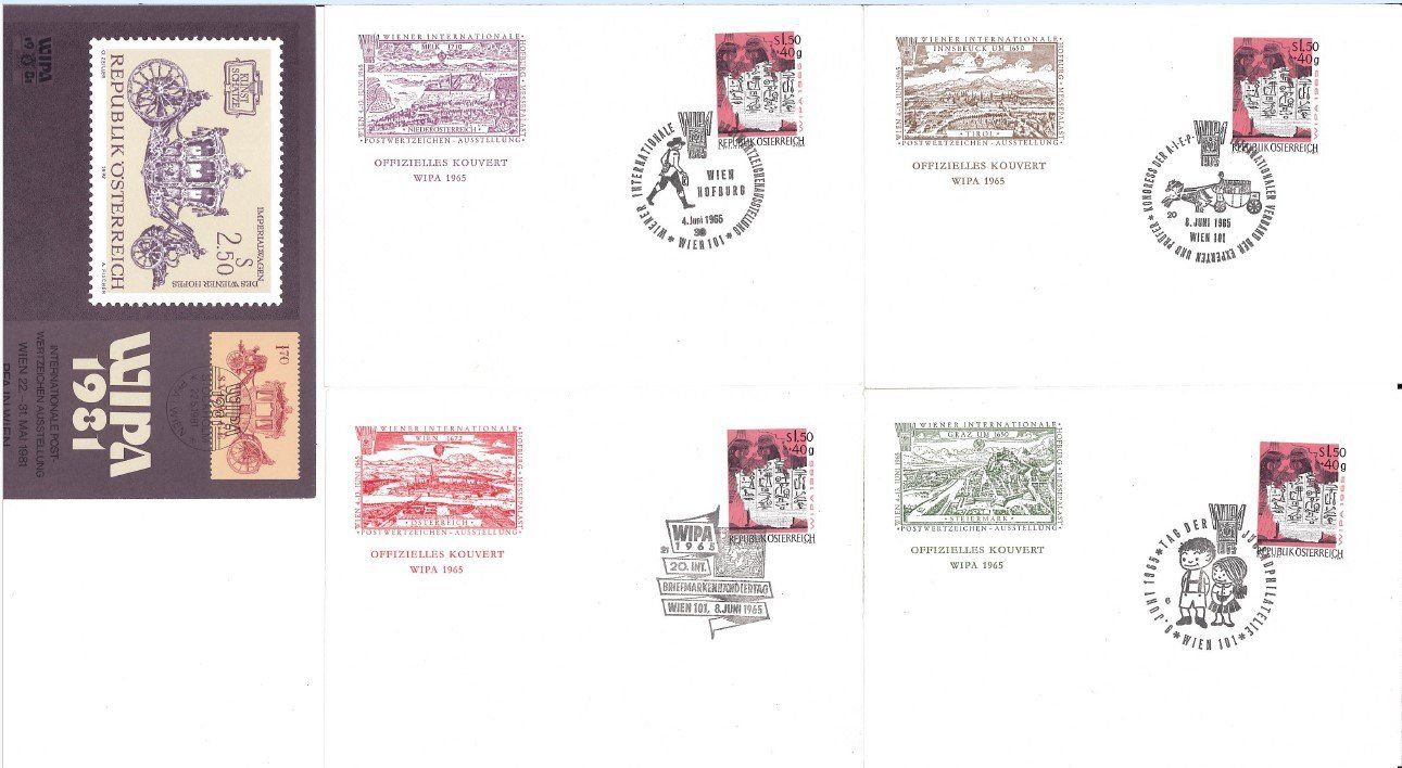 Tutti i francobolli: 15 Belege mit WIPA Sonderstempel – Usato da Bellach venduto da qsearch 1