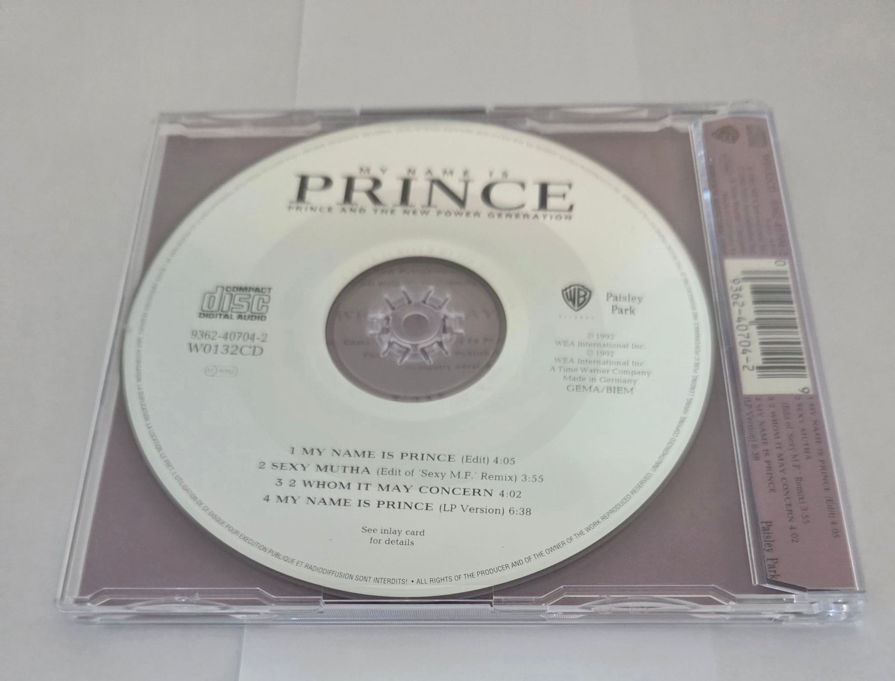 CD: Prince - My Name Is Prince - CD Single – Nuovo (secondo la descrizione) da Olten venduto da clayrout 1